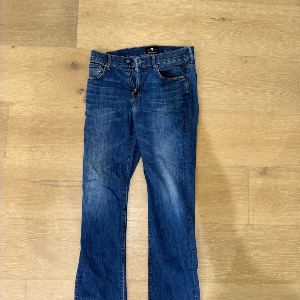 7 for all mankind Blue Denim Jeans